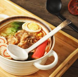 Japanese <strong>Ramen</strong> Melamine <strong>Spoons</strong> Commercial Large Kitchen Ladle Chinese Wood Soup Noodle <strong>Spoon</strong> - Product Image 4
