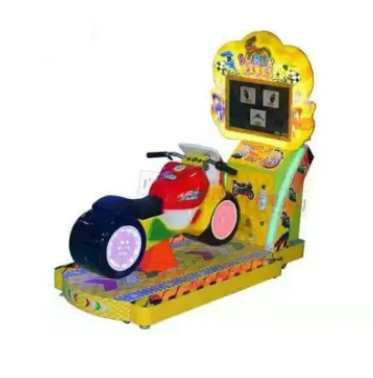 Super Fietsen Muntautomaat Kinderen Auto Racing Arcade Video Game Machine | Indoor Amusement Arcade Video Race Auto Spel Voor game Room