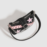 2025 nouveau Y2K millénaire Style femmes sangle unique sac à bandoulière Polyester mode doux Cool épice fille pour rose étoile Design