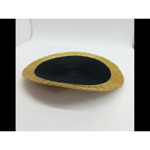 Manteles individuales con cuentas de oro negro para mesa de comedor, manteles individuales con cuentas de Oro Negro hechos a mano de lujo, mantel individual hecho a mano Boho, - Product Image 1