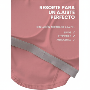 Top Deportivo Lulu con Copa Desechable, Tejido de Alta Elasticidad, Alto Soporte, Color Rosa Pálido, Tirantes Rectos y Cruzados, Característica de Primavera - Product Image 1