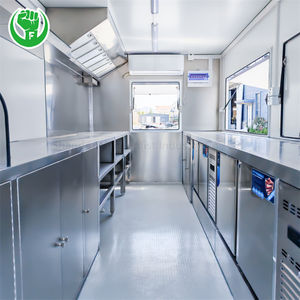 सफेद स्टेनलेस स्टील मोबाइल फूड ट्रेलर ने चीनी निर्माताओं से एल्यूमीनियम रसोई के साथ फास्ट फूड ट्रक को पूरी तरह से सुसज्जित किया - Product Image 2