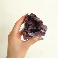 Venta al por mayor Uruguay piedra amatista geoda cristal cuarzo racimo decoración del hogar bloque de amatista