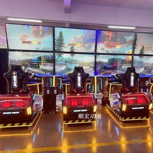 Équipement d'amusement simulateur de course dynamique Ace Knight pour grande salle de jeux vidéo, version anglaise, à monnayeur, alimenté par USB, garantie 1 an - Product Image 5