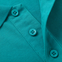Polos personnalisés brodés en gros, polo à manches courtes en piqué mercerisé de golf 100% coton, t-shirts polo unis vierges pour hommes