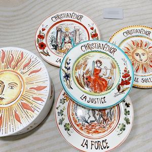 Juego de Platos de Cena de Cerámica de Lujo con Diseño de Sol y Luna, 4 Piezas, para Hogar, Bodas, Café, Cocina, Restaurantes, Caja de Regalo - Product Image 2