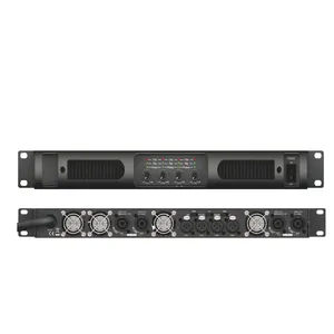 Amplificador de potencia digital Lihui, 4 canales, 2000 vatios, 1U, clase D, amplificador de Audio profesional, amplificador de escenario para Karaoke