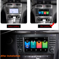 Pantalla Táctil de 7 Pulgadas para Mercedes Benz Clase C W203 2000-2007, Radio de Coche Android 13, Carplay, Navegación, Estéreo