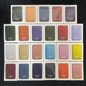 Étui de téléphone portable en cuir PU avec porte-cartes magnétique puissant, autocollant arrière pour iPhone 17 16 15 14 Pro Max, logo personnalisé - Product Image 2