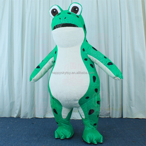 Costume <span class=keywords><strong>de</strong></span> mascotte <span class=keywords><strong>de</strong></span> grenouille gonflable populaire et <span class=keywords><strong>célèbre</strong></span> sur TikTok pour le marketing - Product Image 4