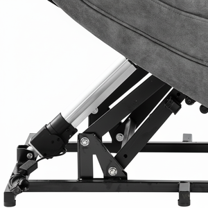 เก้าอี้หนังสังเคราะห์ทำจากไม้นวดปรับเอนได้ปรับนอนได้สำหรับผู้สูงอายุปรับเอนได้โครงโลหะทันสมัย DB Power - Product Image 1