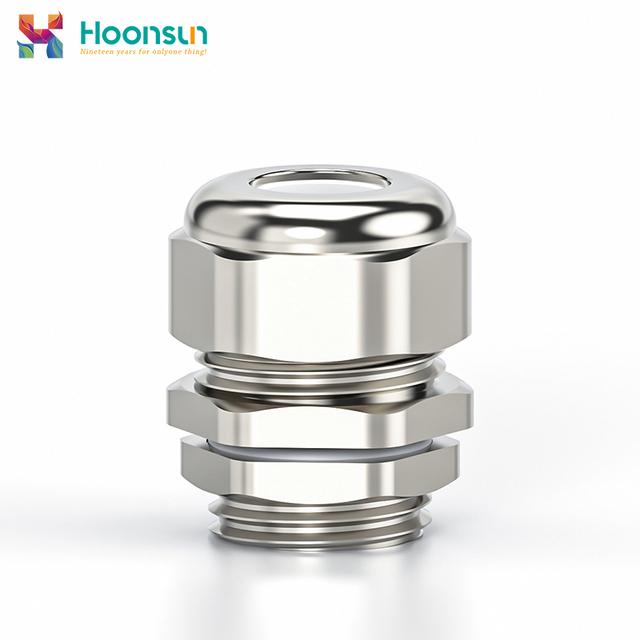 Nickel Plated Brass ROHS Certified Low Voltage High-Temp Cable Glands 260C Heat Resistance IP68 Waterproof Exd IIC Gb UL94-V0