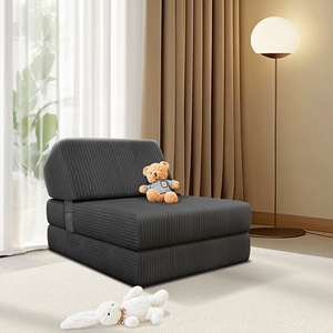 Canapé compressé Offre Spéciale <span class=keywords><strong>futon</strong></span> pliable canapé-<span class=keywords><strong>lit</strong></span> en mousse à mémoire de forme pour salon chambre à coucher pour hôtels centres commerciaux rembourrés en tissu durable - Product Image 2