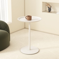 Table basse ronde en métal de style moderne Table d'appoint pour maison hôtel bureau chambre salon