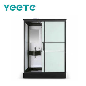 <span class=keywords><strong>Cabine</strong></span> de douche intégrée YEETE, salle de bain tout-en-un, séparation sec-humide, anti-explosion, cadre rectangulaire 8 mm, <span class=keywords><strong>cabine</strong></span> de <span class=keywords><strong>toilette</strong></span> extérieure - Product Image 1