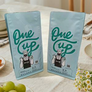 Tùy chỉnh mờ bóng UV in túi Cà phê 250G 500G 1000g đứng lên nhôm túi dây kéo có van cho hạt cà phê - Product Image 4