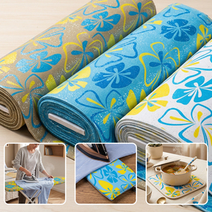 Custom Design Print Metallic Coated Cotton Fabric Heat Insulating For Home Textile