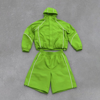 Ensemble de survêtement vintage personnalisé pour hommes, en nylon, décontracté, tendance, 2 pièces, vente en gros, vêtements pour hommes personnalisés, OEM