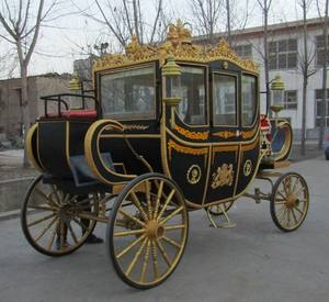 Carruaje/vagón tirado por caballos real personalizado a la venta Transporte especial de estilo real elegante - Product Image 3