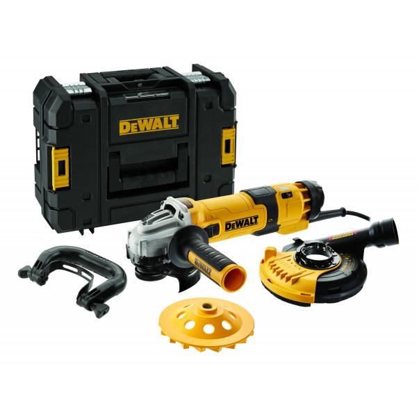 DEWALT - DWE4257KT-QS 125 мм Угловая шлифовальная машина с аксессуарами в чехле-EAN 5035048659786 шлифовальные и хонинговальные машины