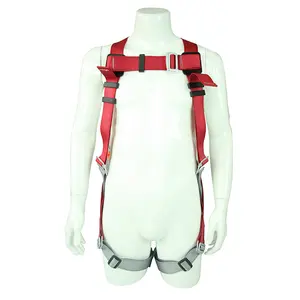 Construction FullボディSafety Harness 1 D-Stab Lock Chest Buckle-Grommeted Led Straps