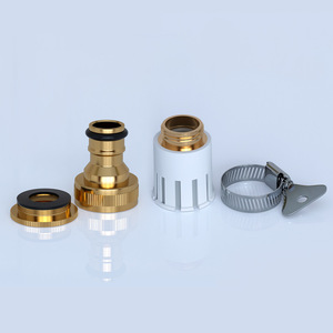 Connecteur de Robinet Multifonctionnel en Laiton DN15-DN20, Raccord de Tube Verrouillable, Accessoire pour Tuyau d'Eau - Product Image 2