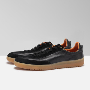 Zapatos para Caminar Saludables para Hombre, Parte Superior de Cuero Genuino, Zapatillas de Piel Vacuna, Transpirables, Duraderas, con Cordones, Planas - Product Image 1