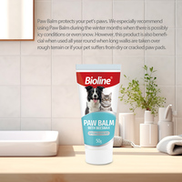 Baume pour pattes de chat et de chien Bioline, meilleur baume imperméable, hydratant, résistant aux fissures, respectueux de l'environnement