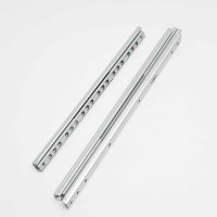 Glissière de tiroir double sens 17 mm à roulement à billes, rail coulissant à extension totale pour meubles, armoires et quincaillerie