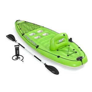<span class=keywords><strong>Bestway</strong></span> 65097 Kayak <span class=keywords><strong>gonflable</strong></span> à siège unique Koracle X1 Ensemble de canoë de pêche avec sac de transport, pagaie - Product Image 3