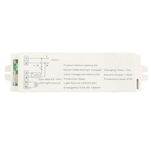 Hot bán WM-E3A-A tùy chỉnh <span class=keywords><strong>LED</strong></span> khẩn cấp kit điều khiển khẩn cấp cho <span class=keywords><strong>LED</strong></span> chiếu sáng dẫn lái xe 220V - Product Image 1