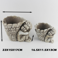 Vase en ciment en gros pour plantes succulentes et orchidées, pot de fleurs décoratif pour jardin et serre