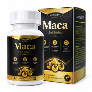 Smhealth Maca Root Complex Capsules 60 Comprimés – Soulagement du Stress Quotidien et Soutien Énergétique pour Hommes - Product Image 1
