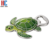 Décapsuleur en alliage de zinc émaillé en forme de tortue de mer, aimant de réfrigérateur, décapsuleur de bière tortue, fabrication sur mesure en usine depuis 20 ans