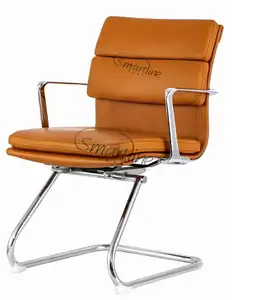 Cadeira Cantilever para zona comercial, cadeira de treinamento com almofada macia para conferências, preço competitivo