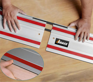 Rail de guidage universel en aluminium pour <span class=keywords><strong>scie</strong></span> à onglet <span class=keywords><strong>circulaire</strong></span>, disponible en 1,0 m, 1,4 m et 55 pouces - Product Image 1