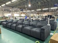Fauteuil inclinable en velours pour home cinéma, toucher doux et luxueux, élégant, pour salle de cinéma