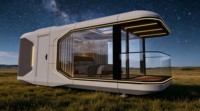 Offre Spéciale – Maison Conteneur Moderne Ventilée Personnalisable à Bas Coût, Maison Mobile, Capsule Spatiale T5 pour Bar, Hôtel, Gîte