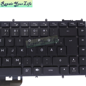 Nouveau clavier d'ordinateur portable allemand rétroéclairé RVB pour Dell Alienware X15 <span class=keywords><strong>R1</strong></span> X15 R2 05VHRX X17 <span class=keywords><strong>R1</strong></span> 0WJ95C NSK-DEBABC PK133041A16 - Product Image 3