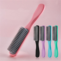 Stok toko tukang cukur profesional sisir gigi bundar sisir penata rambut penjualan laris sikat sisir bantalan rambut