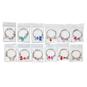 Kids Charm <b>Bracelets</b> Assorted Colors 10 Pack For Children Jewelry Gift Set - Product Image 1