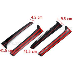 Aileron latéral de fenêtre arrière noir brillant/aspect carbone Canards Splitter brillant pour VW Golf 7 R Variant Wagen 2014 2015 16-2017 - Product Image 2