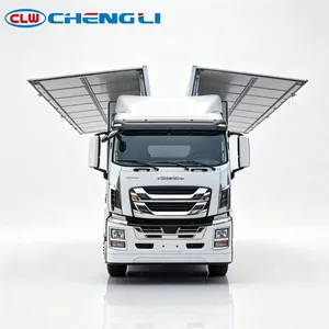รถบรรทุกตู้ทึบแบบเปิดข้าง CLW 18T 6x4 สำหรับขนส่งสินค้า ใช้กับรถยกพาเลทและงานโลจิสติกส์ - Product Image 3