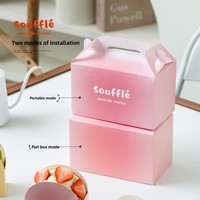 Boîte d'emballage pliable personnalisée écologique pour soufflé, crème glacée, beignets, Taiyaki, œufs épais, burgers, pâtisseries – Contenant à emporter