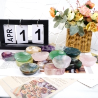 Vente en gros de bols en cristal naturel, améthyste, en forme de lune, de cœur et de chat, pour la guérison, la décoration de la maison et le rangement de bijoux
