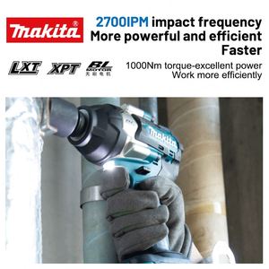 Clé à chocs électrique sans fil <span class=keywords><strong>18V</strong></span> <span class=keywords><strong>Makita</strong></span> DTW700 à couple élevé pour la réparation automobile et l'assemblage de machines lourdes - Product Image 5