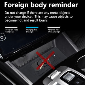 Pour Hyundai <span class=keywords><strong>TUCSON</strong></span> NX4 2021-voiture Qi chargeur sans fil rapide téléphone portable plaque de charge adaptateur intérieur Modification Auto pièces - Product Image 4
