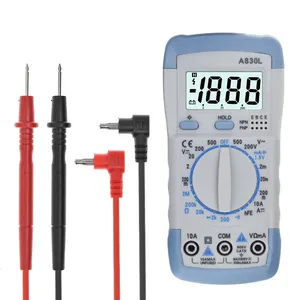 TZT Portable Digital Multitester Backlight Ammeter Voltmeter Handheld LCD Digital Multimeter Current Tester A830L