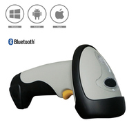 Lector de Códigos Automático Inalámbrico BT Portátil, Escáner de Códigos de Barras 1D/2D Qr con Bluetooth, Escaneo Automático/Modo Manual, Láser, USB