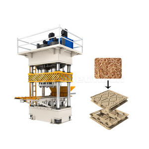 Máquina de paletas de prensa caliente, prensa hidráulica estándar de Europa, máquina de molde de paletas de madera, precio - Product Image 1